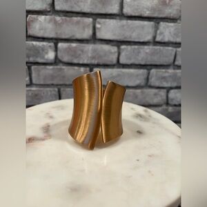 Chunky gold cuff